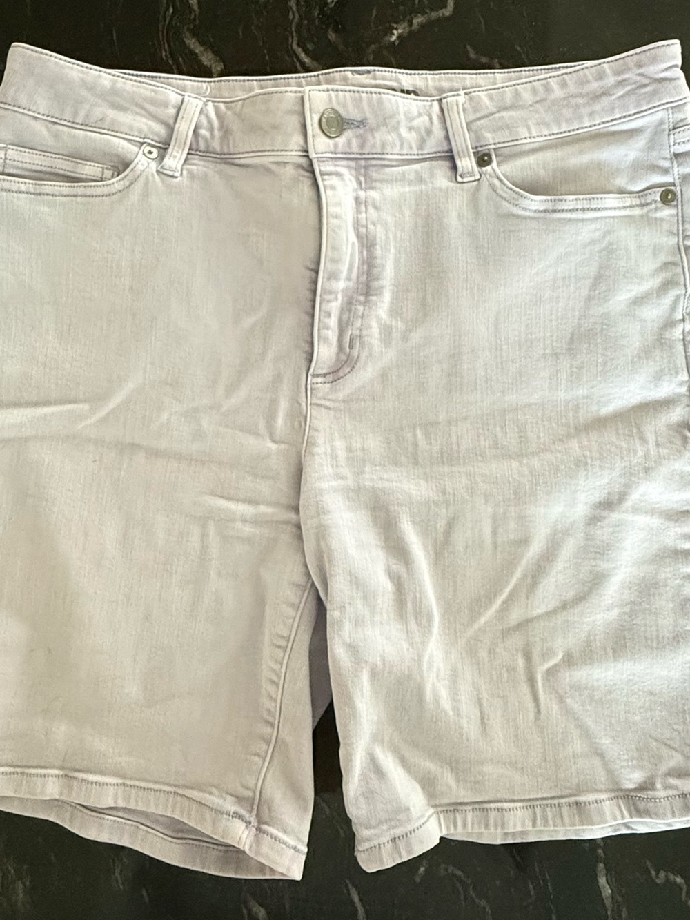 Women’s Light Lavender Denim Shorts by Lands End 14